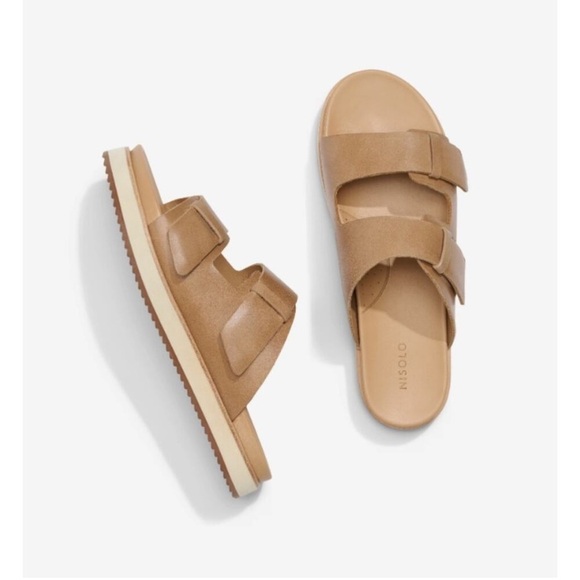 Nisolo Ella Go To Leather Flatform Slide Sandals Size 7 - Picture 3 of 10